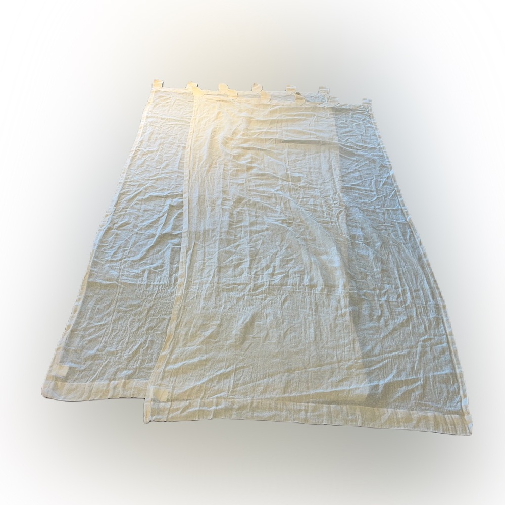 Pier1 Imports 2 cotton loop curtains